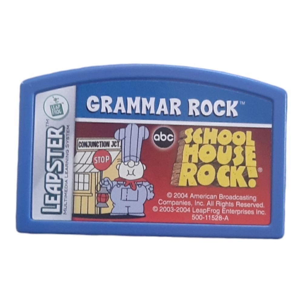 LeapFrog Leapster ABC School House Rock Grammar Rock Cartridge Game Video